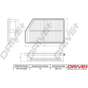Vzduchový filtr Vzduchový filtr Dr!ve+ DP1110.10.0522