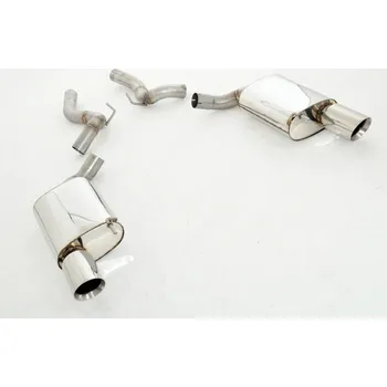 Tlumič výfuku 70mm Duplex Sportovní tlumič výfuku Ford Mustang Cabrio - s certifikátem ECE (861206ATD-X)