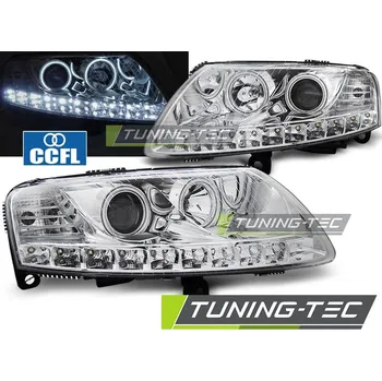 Přední světlomet PŘEDNÍ SVĚTLA ANGEL EYES LED CHROM pro AUDI A6 C6 04.04-08