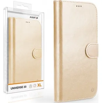 Pouzdro na mobilní telefon Pouzdro ALIGATOR UNIVERSE 20, velikost XL (160*81), zlatá