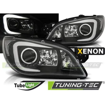 Přední světlomet PŘEDNÍ SVĚTLA SUBARU IMPREZA II GD 06-07 TUBE LIGHT ČERNÁ HID