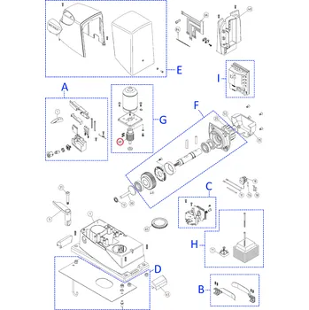 NICE PMD1501R04.4610 slimák prevodovky RD400, RB350, RB400, SLH400