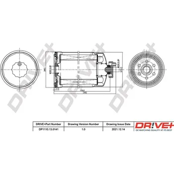 Palivový filtr Palivový filtr Dr!ve+ DP1110.13.0141