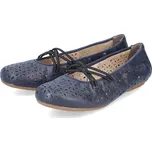 Dámská kožená balerína 41481-14 Rieker modrá Barva: blau, Velikost: 40