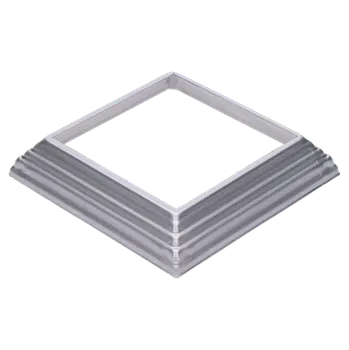 Terasové prkno KOVIAN, s.r.o. Krytka plechová, 142 x 142 x 29 mm, díra: 102 x 102 mm