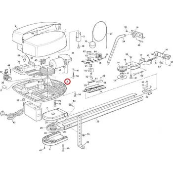 Pohon brány NICE PPD1031A.4540 motážna plastová doska pre SPIN20,30,40