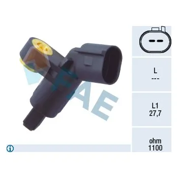 ABS Snímač počtu otáček kol FAE 78020