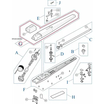 NICE SPCG013800A - kit horního korpusu pro TOONA5 ...