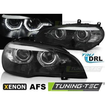 Přední světlomet XENON PŘEDNÍ SVĚTLA ANGEL EYES LED DRL ČERNÁ AFS pro BMW X5 E70 07-10