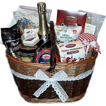 Dárkový potravinový koš Český koš Dárkový koš pro ženu