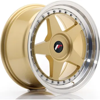 Alu kolo Japan Racing JR6 17x9 ET20-35 BLANK, Gold w/Machined Lip