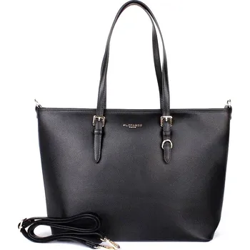 Kabelka Velká elegantní kabelka na rameno FLORA&CO 1808 černá | KabelkyproVas.cz