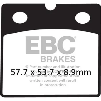 Brzdová destička EBC Brzdové obložení Semi-Sintered FA711V