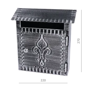 Poštovní schránka KOVIAN, s.r.o. Poštovní schránka (260x275x100mm) černá, Max. formát dopisu: C4