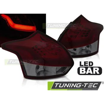 Zadní světlomet LED ZADNÍ SVĚTLA FORD FOCUS 3 11-10.14 HATCHBACK ČERVENÁ TMAVÁ LED BAR
