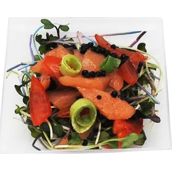 Jednorázové nádobí Miska čtvercová 35ml recyklovatelná opakovatelně použitelná/ 25 ks