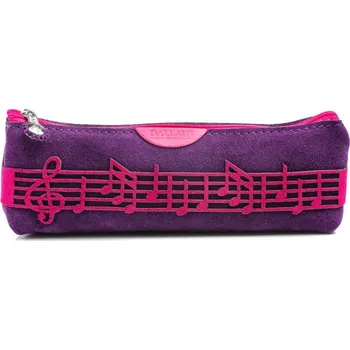 Penál Penál/taštička PARTITURA, semišová kůže Barva: Fialová