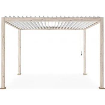 Pergola BIZZOTTO Hliníková pergola s uzavíracími lamelami OCEAN 3,6x3,6 m 0795790