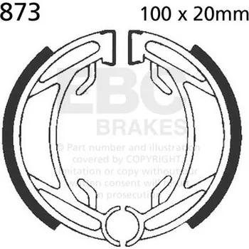 Brzdová čelist EBC Brzdové čelisti Organic 873