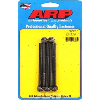 Šroub 1/4 "- 28 x 3.250 hex černý oxid šrouby" (5ks)