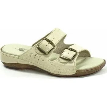 Dámské pantofle N/124/3H/26 dám.sandál BÉŽOVÁ vel. 42