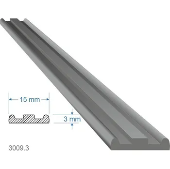 Stavební profil KOVIAN, s.r.o. Pásovina plochá měkká 15 x 3 x 2000 mm, cena za KUS (2m)