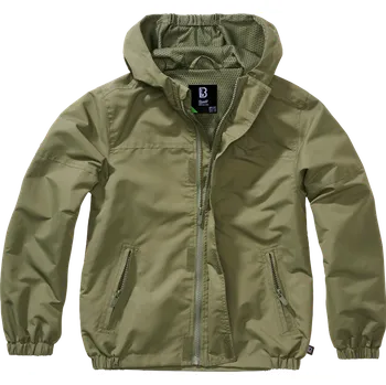 Bunda dětská Kids Summer Frontzip Windbreaker olivová 146/152