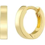 Zlaté klasické náušnice kroužky QRG28K