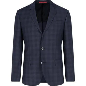 Pánské sako HUGO Vlněná sako Henry182 | Barva:tmavě modrá | Velikost:54