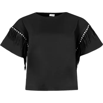 Dámské tričko Liu Jo Tričko MODA | Barva:černý | Velikost:S
