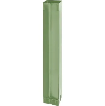 Střecha Svod pozinkovaný hranatý trávově zelený 120 mm, délka 3 m