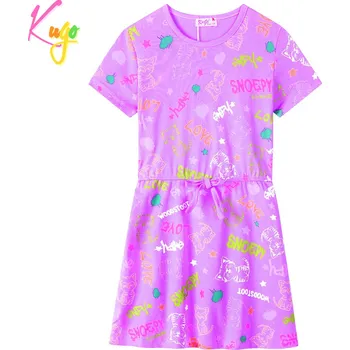 Dívčí šaty Dívčí šaty - KUGO CS1026, fialková Barva: Fialková, Velikost: 98