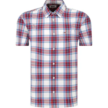 Pánská košile Tommy Jeans Košile | Barva:modrý | Velikost:XL