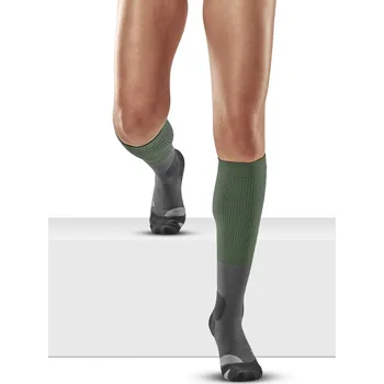 Dámské ponožky CEP Outdoorové kompresní podkolenky MERINO Dámské Velikost: II, Barvy: green/grey