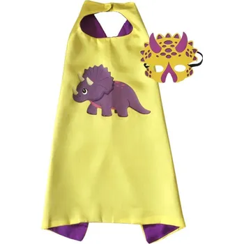 Karnevalová maska Karnevalový kostým Dinosaur žlutý Triceratops