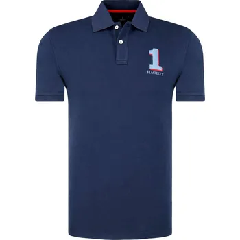 Pánská košile Hackett London Polokošile | Barva:tmavě modrá | Velikost:XL