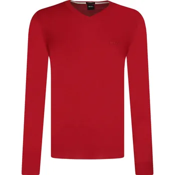 Pánský svetr boss Vlněný svetr Baram-L | Barva:červený | Velikost:XL