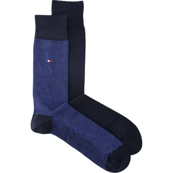 Pánské ponožky Tommy Hilfiger Ponožky 2-pack BIRD EYE | Barva:tmavě modrá | Velikost:39/42