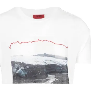 Pánské tričko HUGO Tričko Dounty | Barva:bílý | Velikost:XXL