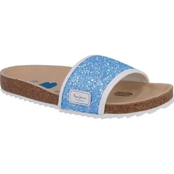 Dámské pantofle Pepe Jeans London Pantofle BIO GLITTERS | Barva:modrý | Velikost:38