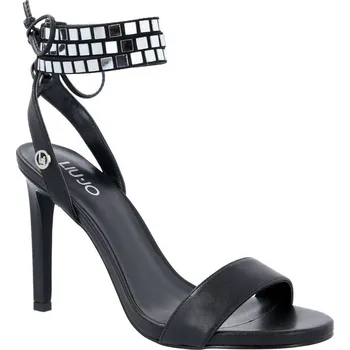 Dámské holínky Liu Jo Kůžoné sandály na jehlovém podpatku BLOOM 07 | Barva:černý | Velikost:36