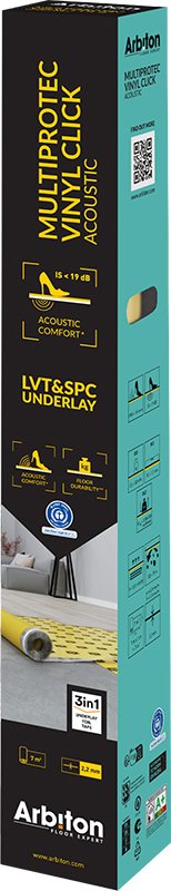 Podložka pod vinylovou podlahu click Arbiton Multiprotec Vinyl Click Acoustic 3in1 2,2 mm