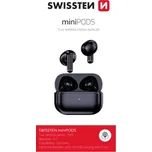 SWISSTEN Bezdrátová Bluetooth sluchátka miniPODS