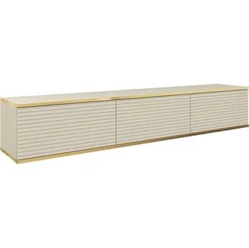 Televizní stolek PSK Televizní stolek ORION s lamelovým čelem, Béžová 175 cm