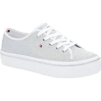 Dámská obuv Tommy Hilfiger Plátěné tenisky | Barva:stříbrný | Velikost:36