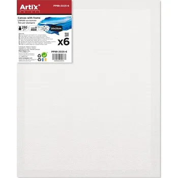 Malířské plátno Main Papel S.L. Malířská plátna 20×25cm sada (6ks) 280g/m2