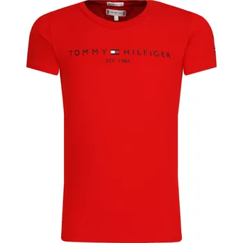 Pánské tričko Tommy Hilfiger ESSENTIAL červený 140