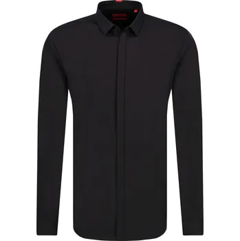Pánská košile HUGO Košile Etran | Barva:černý | Velikost:42
