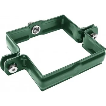 Střecha Objímka hliníková hranatá mechově zelená 120 mm bez hrotu s metrickým záv. M10