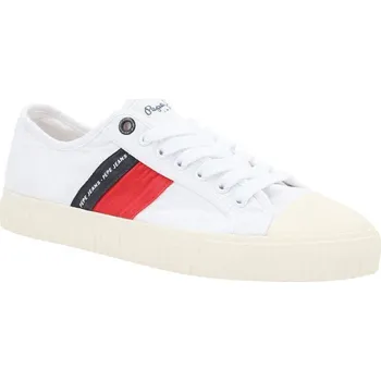 Pánská obuv Pepe Jeans London Plátěné tenisky MALIBU SUMMER | Barva:bílý | Velikost:43